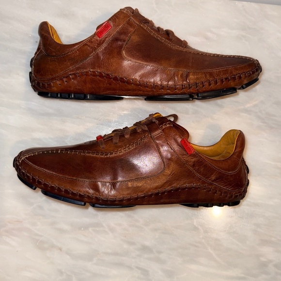 Pikolinos Brown Leather Driving Shoes 45 (US 11.5–12) Handmade Comfort Moccasins - Picture 13 of 16